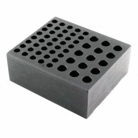 TORREY PINES Aluminum Block, Holds 40x0.5ml & 15x1.5-2.0ml Tubes 348262